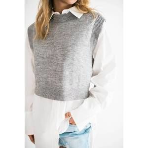 NEW FALCON PARK amelia vest in grey